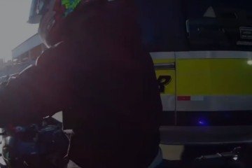 PM contou com ajuda de motoqueiro para perseguir assaltante - (crédito: Material cedido ao Correio) PM contou com ajuda de motoqueiro para perseguir assaltante - (crédito: Material cedido ao Correio)