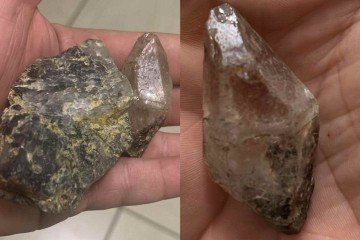 As pedras foram encontradas ainda em estado bruto -  (crédito: PMMG/Divulgação)