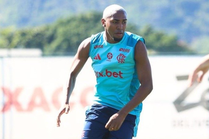 Lorran em treino pelo Flamengo na última segunda-feira, no Ninho do Urubu - (crédito: Foto: Gilvan de Souza/Flamengo) Lorran em treino pelo Flamengo na última segunda-feira, no Ninho do Urubu - (crédito: Foto: Gilvan de Souza/Flamengo)