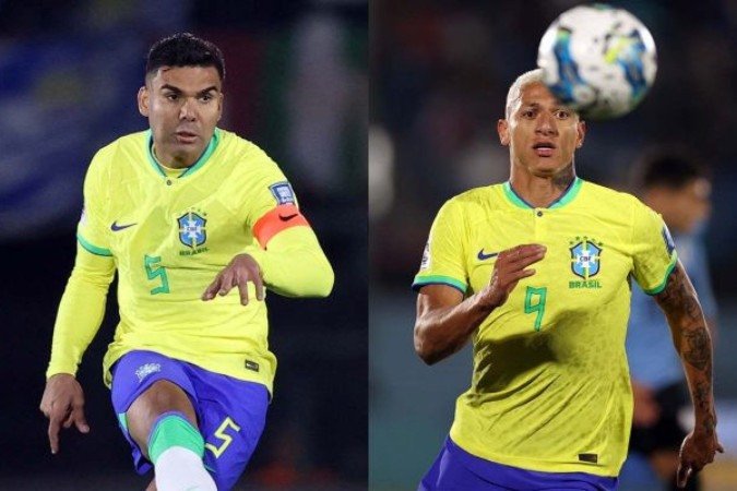 Casemiro e Richarlison podem voltar à Seleção Brasileira - (crédito: Fotos: Vítor Silva / CBF) Casemiro e Richarlison podem voltar à Seleção Brasileira - (crédito: Fotos: Vítor Silva / CBF)