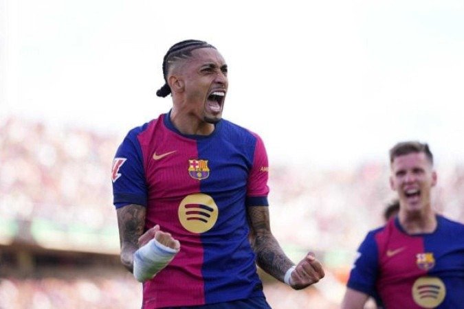 Raphinha, atacante do Barcelona - (crédito: Alex Caparros/Getty Images)) Raphinha, atacante do Barcelona - (crédito: Alex Caparros/Getty Images))