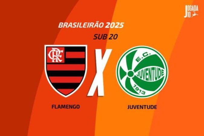 Flamengo e Juventude duelam nesta quarta, pelo Brasileirão Sub-20 - (crédito: Arte: Jogada10) Flamengo e Juventude duelam nesta quarta, pelo Brasileirão Sub-20 - (crédito: Arte: Jogada10)