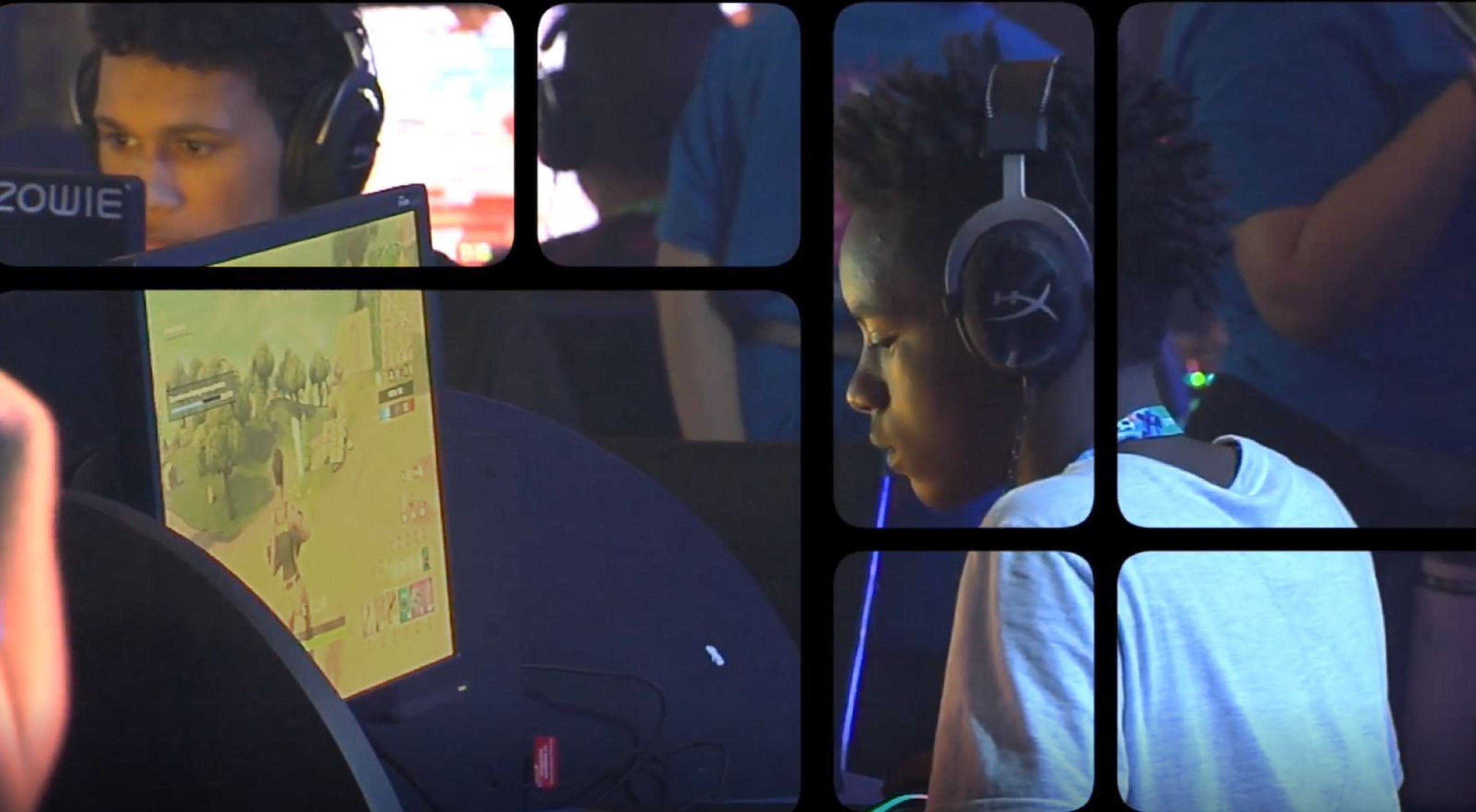 Cena do documentário 4ª Cúpula Mundial de Mídia para Crianças e Adolescentes — 20 anos depois, que ilustram alunos da Andar (Agência de Notícias dos Alunos da Rede) —plataforma em que estudantes desenvolvem habilidades da cultura digital