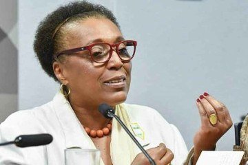Ministra Vera Lúcia Santana Araújo foi vítima de um episódio de racismo e foi impedida de entrar para palestrar, mesmo apresentando documento  -  (crédito: Reprodução TSE)