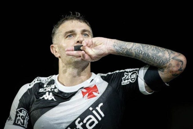 Vegetti comemora gol contra o Fortaleza - (crédito: Matheus Lima/Vasco) Vegetti comemora gol contra o Fortaleza - (crédito: Matheus Lima/Vasco)