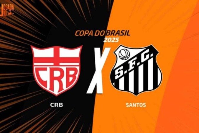 CRB e Santos fazem duelo decisivo por vaga nas oitavas da Copa do Brasil - (crédito: Foto: Arte/Jogada10) CRB e Santos fazem duelo decisivo por vaga nas oitavas da Copa do Brasil - (crédito: Foto: Arte/Jogada10)