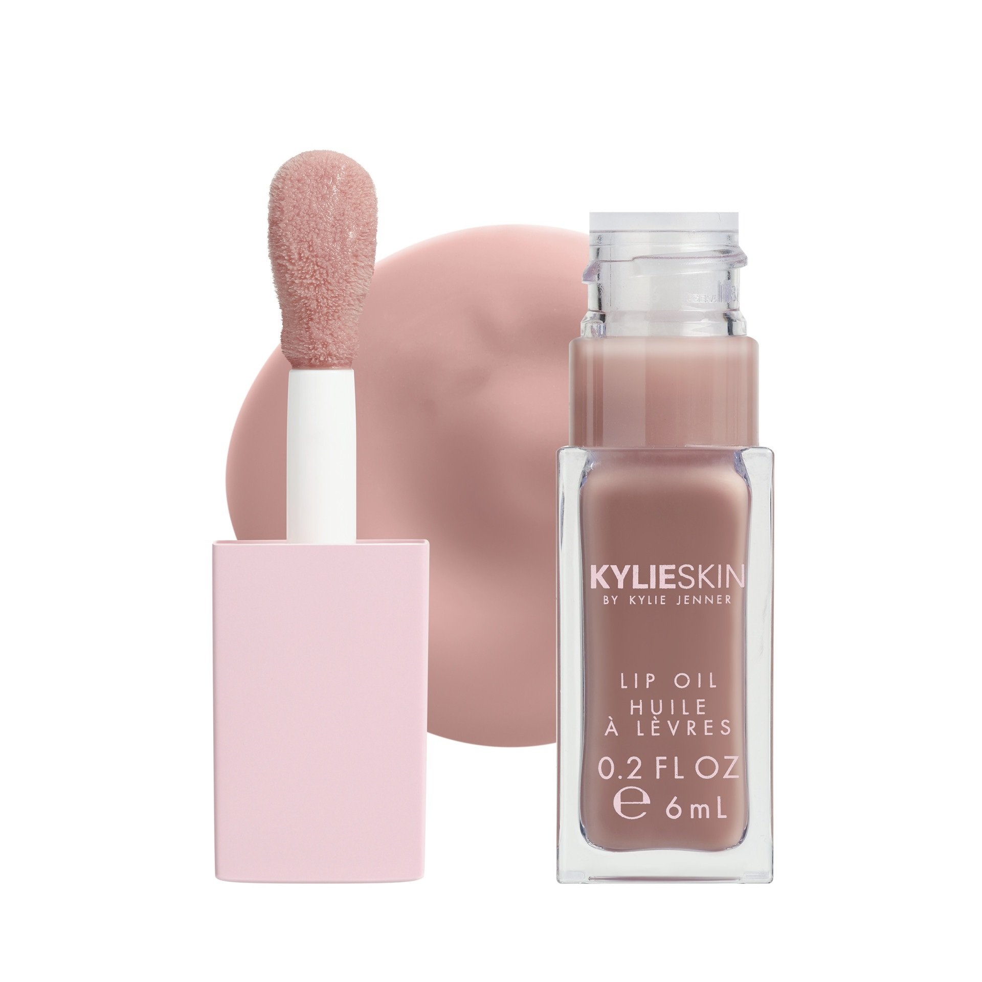 Lip Oil Dessert, na cor Crème Brûlée, da Kylie Cosmetics, na Sephora (R$ 189)