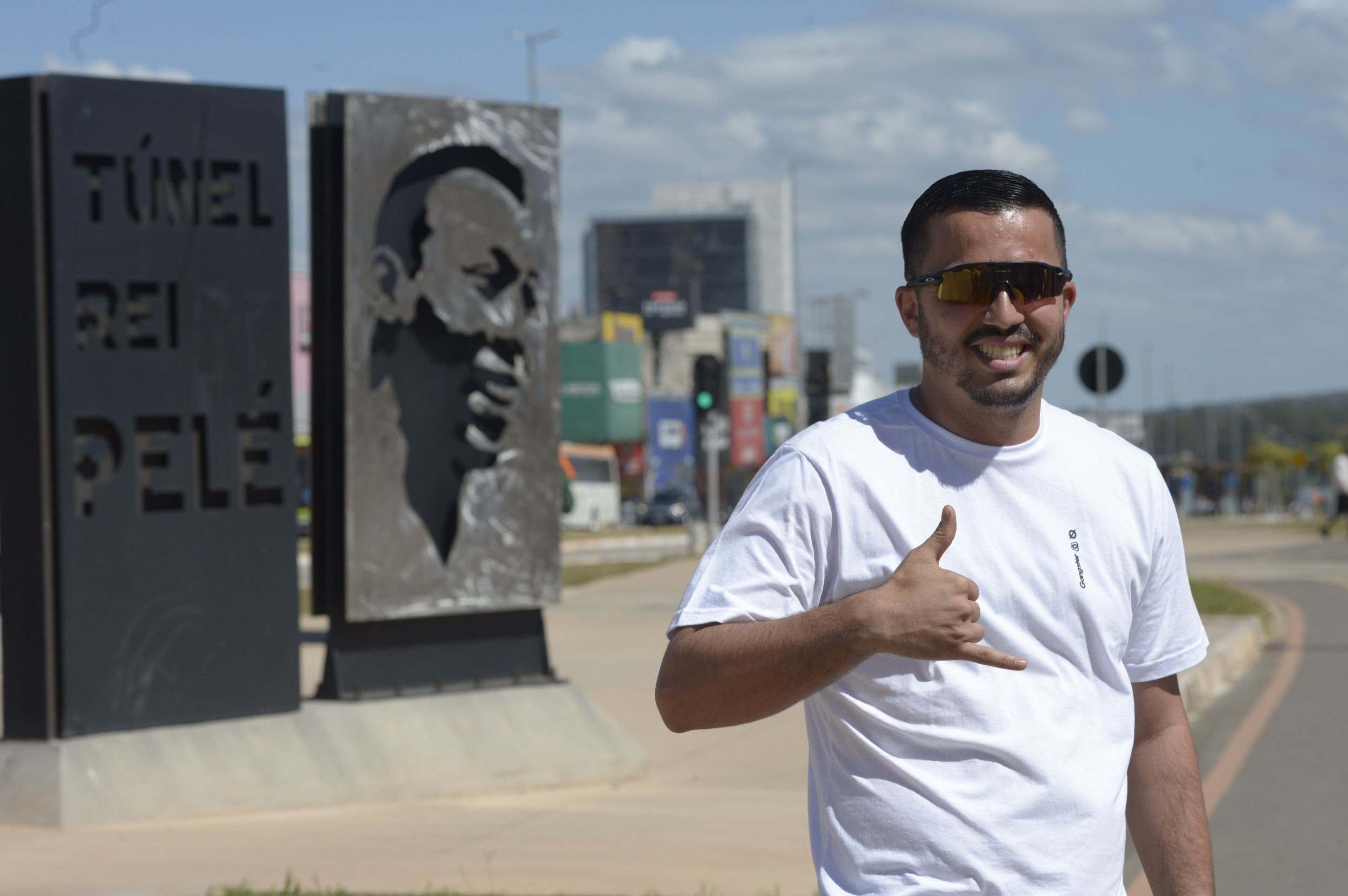 Manuel Barbosa celebra a beleza e a grandiosidade do Túnel Rei Pelé e do Boulevard 22/05/2025 Crédito: Marcelo Ferreira/CB/D.A Press. Brasil. Brasília - DF - Caderno aniversário de Taguatinga. Manuel Barbosa.