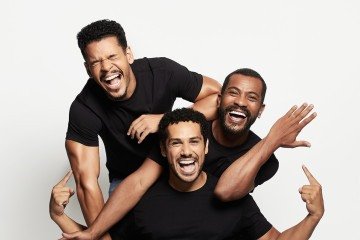 Pe&ccedil;a Por que n&atilde;o n&oacute;s?, com Samuel de Assis, Amaury Lorenzo e Felipe Velozo -  (crédito:  Jefferson Balbino)