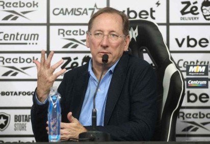 John Textor, dono da SAF do Botafogo  -  (crédito: Foto: Vitor Silva / BFR)