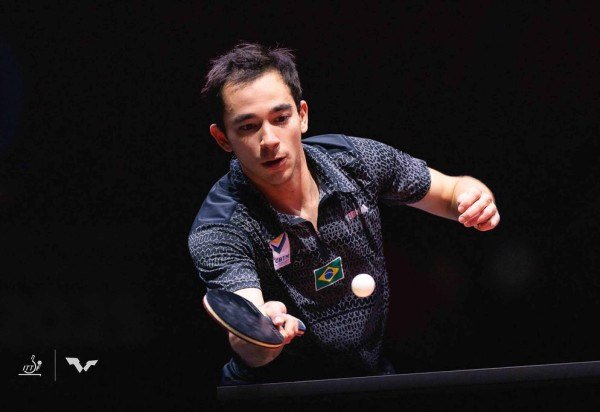 Brasileiro não conseguiu ar pelo rival chinês
 -  (crédito: Eng Chin An/ITTF)