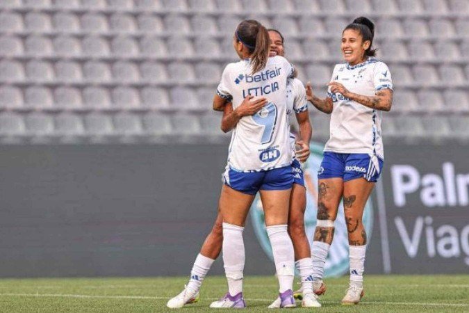 Jogadoras do Cruzeiro comemoram o único gol da partida - (crédito: Foto: Rebeca Reis/ Staff Images Woman/ CBF) Jogadoras do Cruzeiro comemoram o único gol da partida - (crédito: Foto: Rebeca Reis/ Staff Images Woman/ CBF)