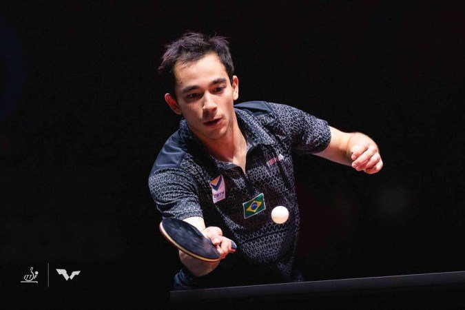 Brasileiro não conseguiu ar pelo rival chinês
 -  (crédito: Eng Chin An/ITTF)
