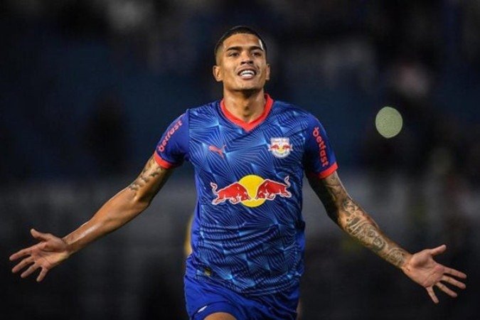 Lucas Barbosa marca três gols e é o grande destaque da goleada do Bragantino em cima do Criciúma - (crédito: Foto: Ari Ferreira/Red Bull Bragantino) Lucas Barbosa marca três gols e é o grande destaque da goleada do Bragantino em cima do Criciúma - (crédito: Foto: Ari Ferreira/Red Bull Bragantino)