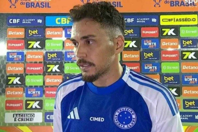 Eduardo fala após a vitória e classificação da Raposa - (crédito: Foto: Reprodução / Sportv) Eduardo fala após a vitória e classificação da Raposa - (crédito: Foto: Reprodução / Sportv)