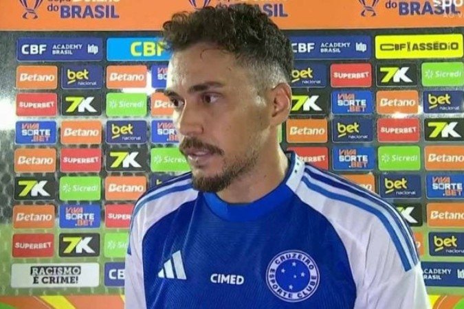 Eduardo fala após a vitória e classificação da Raposa - (crédito: Foto: Reprodução / Sportv) Eduardo fala após a vitória e classificação da Raposa - (crédito: Foto: Reprodução / Sportv)
