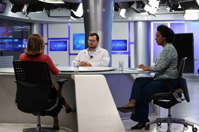 22/05/2025 Bruna Gaston CB/DA Press. William Schwartz entrevistado do CB Saúde. Na bancada Carmen Souza e Sibele Negromonte
- (crédito: Bruna Gaston CB/DA Press) 22/05/2025 Bruna Gaston CB/DA Press. William Schwartz entrevistado do CB Saúde. Na bancada Carmen Souza e Sibele Negromonte
- (crédito: Bruna Gaston CB/DA Press)