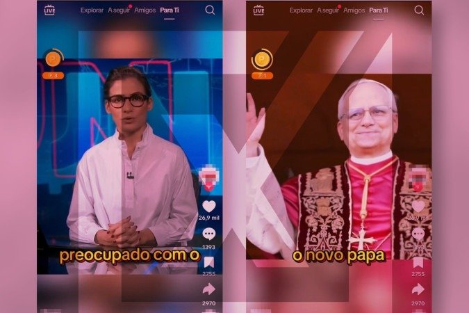 É falso que o papa Leão XIV tenha feito comentários sobre Lula e que o Jornal Nacional tenha veiculado uma notícia sobre o assunto - (crédito: Reprodução/Comprova) É falso que o papa Leão XIV tenha feito comentários sobre Lula e que o Jornal Nacional tenha veiculado uma notícia sobre o assunto - (crédito: Reprodução/Comprova)