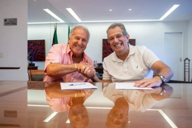 Zico é novo embaixador do Flamengo - (crédito: Foto: Mariana Sá/Flamengo) Zico é novo embaixador do Flamengo - (crédito: Foto: Mariana Sá/Flamengo)