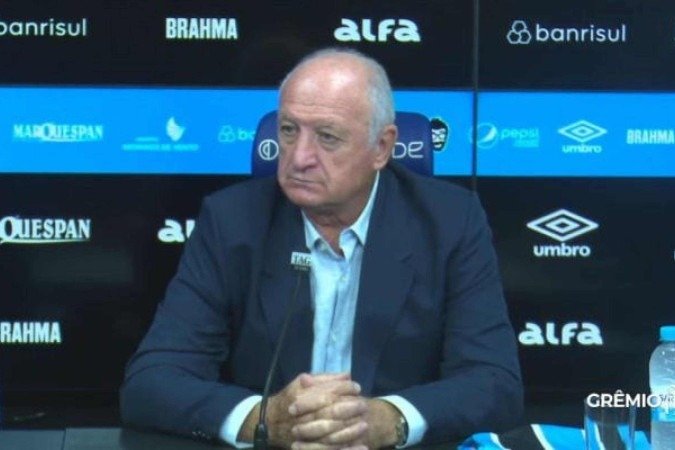Felipão avaliou como primordial a contratação de Mano Menezes para ter êxito em recuperação na temporada - (crédito: Foto: Reprodução / Grêmio TV) Felipão avaliou como primordial a contratação de Mano Menezes para ter êxito em recuperação na temporada - (crédito: Foto: Reprodução / Grêmio TV)