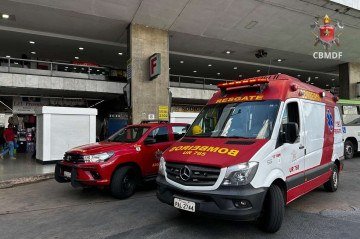 Homem em situação de rua foi morto na Rodoviária do Plano Piloto -  (crédito: Divulgação/ CBMDF)