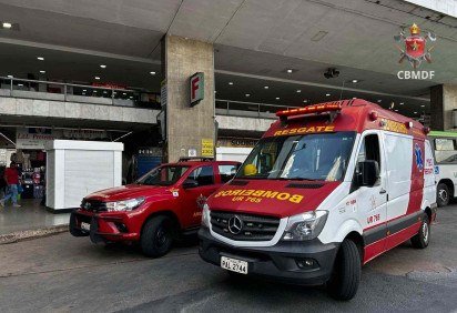 Homem em situação de rua foi morto na Rodoviária do Plano Piloto -  (crédito: Divulgação/ CBMDF)