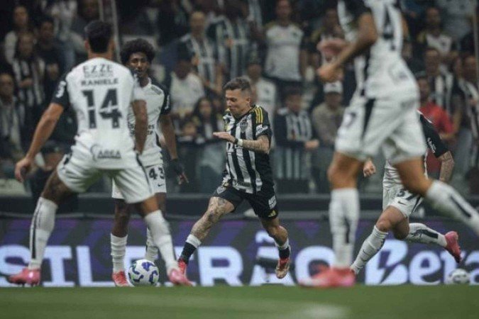 Galo e Timão deixam pontos na Arena MRV - (crédito: Foto: Pedro Souza/Atlético) Galo e Timão deixam pontos na Arena MRV - (crédito: Foto: Pedro Souza/Atlético)