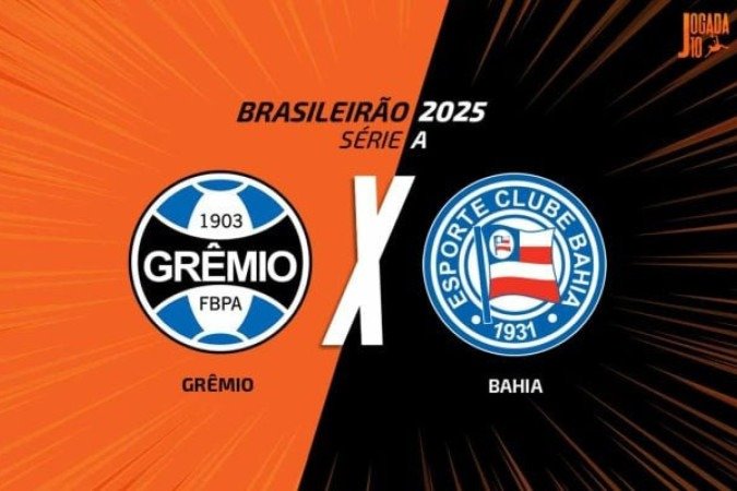 Em situações distintas na temporada, Grêmio e Bahia se enfrentam em Porto Alegre, pela 10ª rodada do Brasileirão - (crédito: - Foto: Jogada10) Em situações distintas na temporada, Grêmio e Bahia se enfrentam em Porto Alegre, pela 10ª rodada do Brasileirão - (crédito: - Foto: Jogada10)