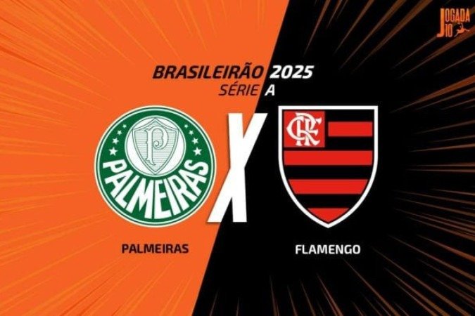 Palmeiras e Flamengo duelam neste domingo, pelo Brasileirão - (crédito: Arte: Jogada10) Palmeiras e Flamengo duelam neste domingo, pelo Brasileirão - (crédito: Arte: Jogada10)