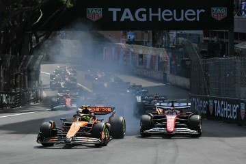 Norris conseguiu segurar Leclerc desde a largada e venceu o GP de Mônaco da F1       -  (crédito:  AFP)