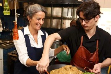 Filho Thiago segue os passos da mãe
