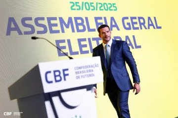 Samir Xaud vai assumir o comando da CBF -  (crédito: Rafael Ribeiro/CBF)