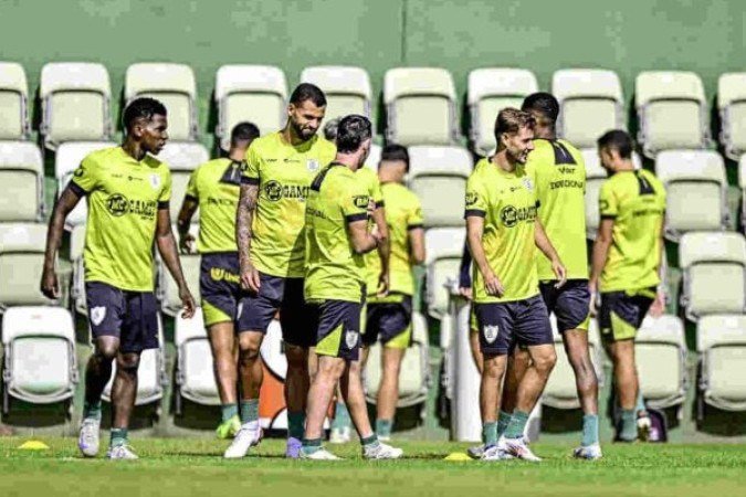 América e Atlético Goianiense fazem duelo de equipes com períodos de irregularidade na Série B - (crédito: Foto: Mourão Panda / América) América e Atlético Goianiense fazem duelo de equipes com períodos de irregularidade na Série B - (crédito: Foto: Mourão Panda / América)