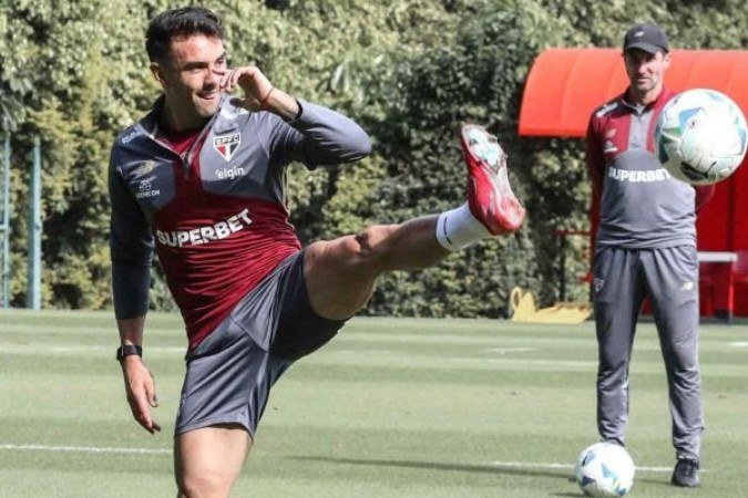 São Paulo enfrenta o Talleres, da Argentina, nesta terça-feira (27), no Morumbis, pela sexta e última rodada do Grupo D da Libertadores - (crédito: Foto: Erico Leonan / São Paulo FC) São Paulo enfrenta o Talleres, da Argentina, nesta terça-feira (27), no Morumbis, pela sexta e última rodada do Grupo D da Libertadores - (crédito: Foto: Erico Leonan / São Paulo FC)