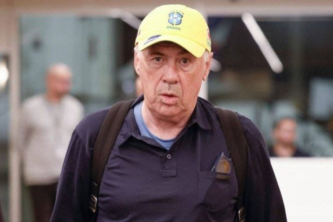 Ancelotti está no Rio de Janeiro e irá se apresentar como técnico da Seleção - (crédito: Foto: Rafael Ribeiro / CBF) Ancelotti está no Rio de Janeiro e irá se apresentar como técnico da Seleção - (crédito: Foto: Rafael Ribeiro / CBF)