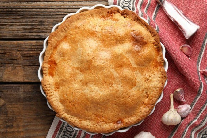Empadão de frango com requeijão cremoso (Imagem: Pixel-Shot | Shutterstock) - (crédito: EdiCase) Empadão de frango com requeijão cremoso (Imagem: Pixel-Shot | Shutterstock) - (crédito: EdiCase)