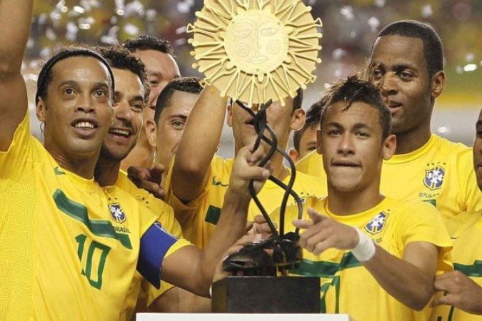 Netflix prepara documentários sobre Neymar e Ronaldinho Gaúcho - (crédito: Foto: Divulgação/CBF) Netflix prepara documentários sobre Neymar e Ronaldinho Gaúcho - (crédito: Foto: Divulgação/CBF)