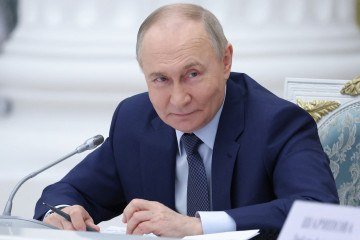 'A perigosa escalada no Oriente Médio foi, obviamente, o tema central da conversa' entre os dois líderes, afirmou o Kremlin em um comunicado.  -  (crédito: Alexander Kazakov/AFP)
