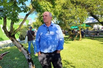 Presidente da Cooperativa Vinícola Aurora, Renê Tonello, na Vitis Aurora 2025