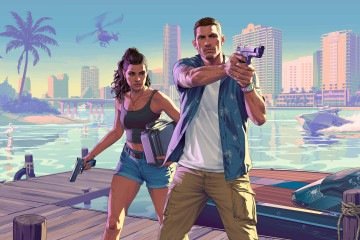 Lúcia Caminos e Jason Duvall são um casal pronto para virar Lêonida de cabeça para baixo.  -  (crédito: Divulgação/Rockstar Games)