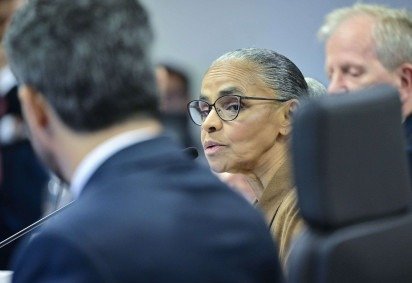 Comissão de Serviços de Infraestrutura recebeu a ministra Marina Silva para discutir com os senadores a possível criação de uma unidade de conservação marinha na Região Norte. -  (crédito: Geraldo Magela/Agência Senado)