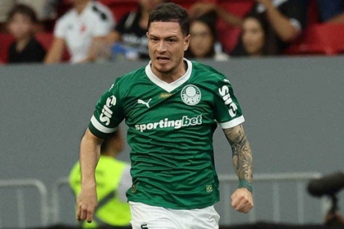 Desde o início de 2024, Aníbal tem 84 jogos com a camisa do Verdão -  (crédito: Foto: Cesar Greco/Palmeiras)