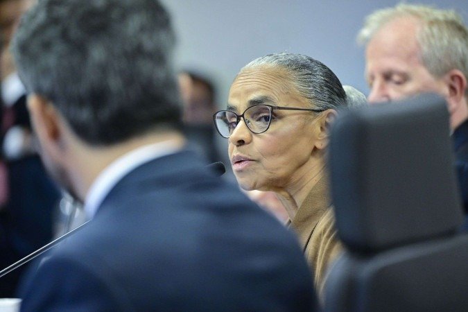 Comissão de Serviços de Infraestrutura recebeu a ministra Marina Silva para discutir com os senadores a possível criação de uma unidade de conservação marinha na Região Norte. - (crédito: Geraldo Magela/Agência Senado) Comissão de Serviços de Infraestrutura recebeu a ministra Marina Silva para discutir com os senadores a possível criação de uma unidade de conservação marinha na Região Norte. - (crédito: Geraldo Magela/Agência Senado)