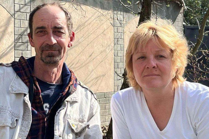 Sergei e Tatyana em Moscou antes de se mudarem para a Ucrânia - (crédito: Arquivo da família) Sergei e Tatyana em Moscou antes de se mudarem para a Ucrânia - (crédito: Arquivo da família)