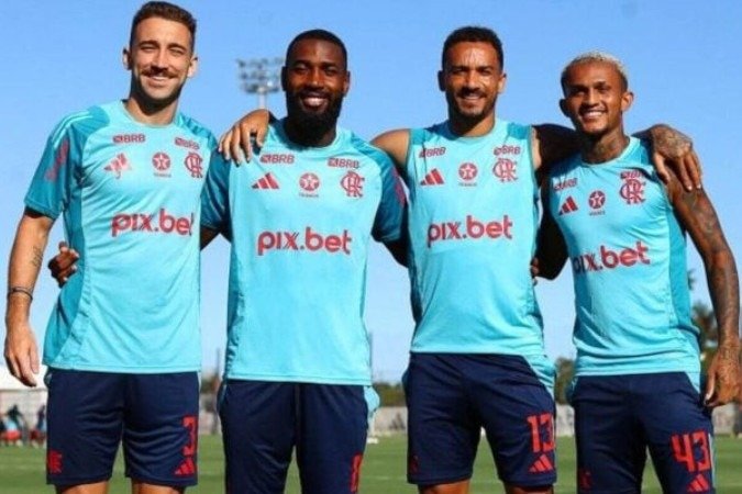 Flamengo teve cinco jogadores convocados para Seleção Brasileira - (crédito: Foto: Gilvan de Souza/Flamengo) Flamengo teve cinco jogadores convocados para Seleção Brasileira - (crédito: Foto: Gilvan de Souza/Flamengo)