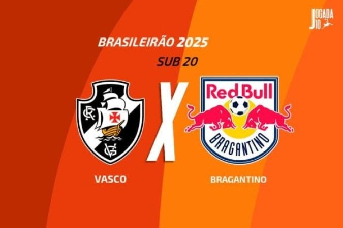 Vasco e Bragantino duelam pela 12ª rodada do Campeonato Brasileiro Sub-20 - (crédito: Foto: Arte/Jogada10) Vasco e Bragantino duelam pela 12ª rodada do Campeonato Brasileiro Sub-20 - (crédito: Foto: Arte/Jogada10)