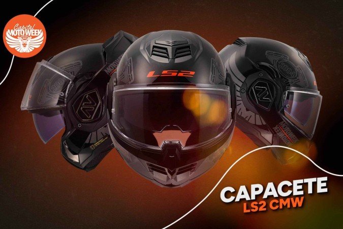 O capacete será vendido durante o festival