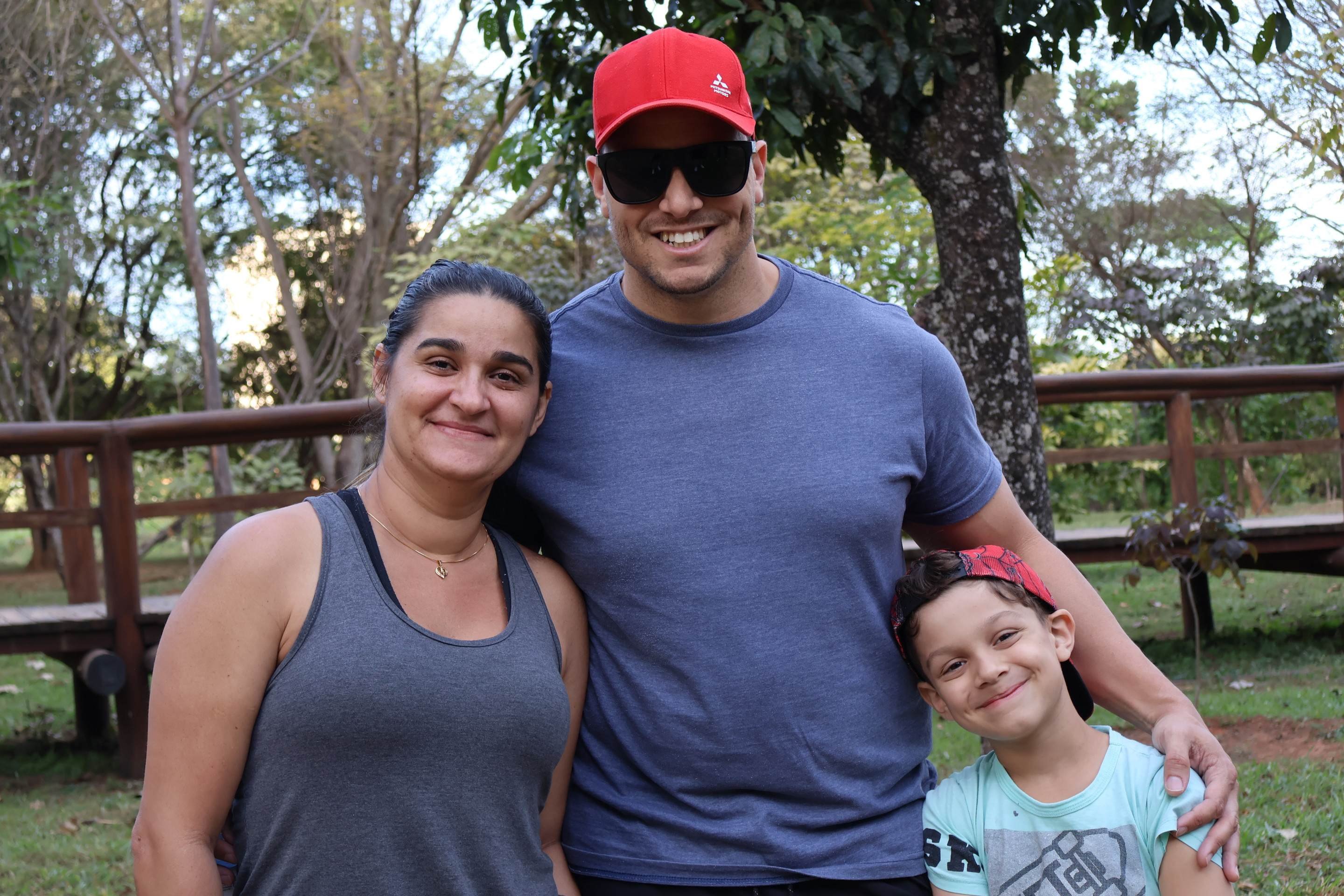  Antônio Godoy e família, no Parque do Cortado: 