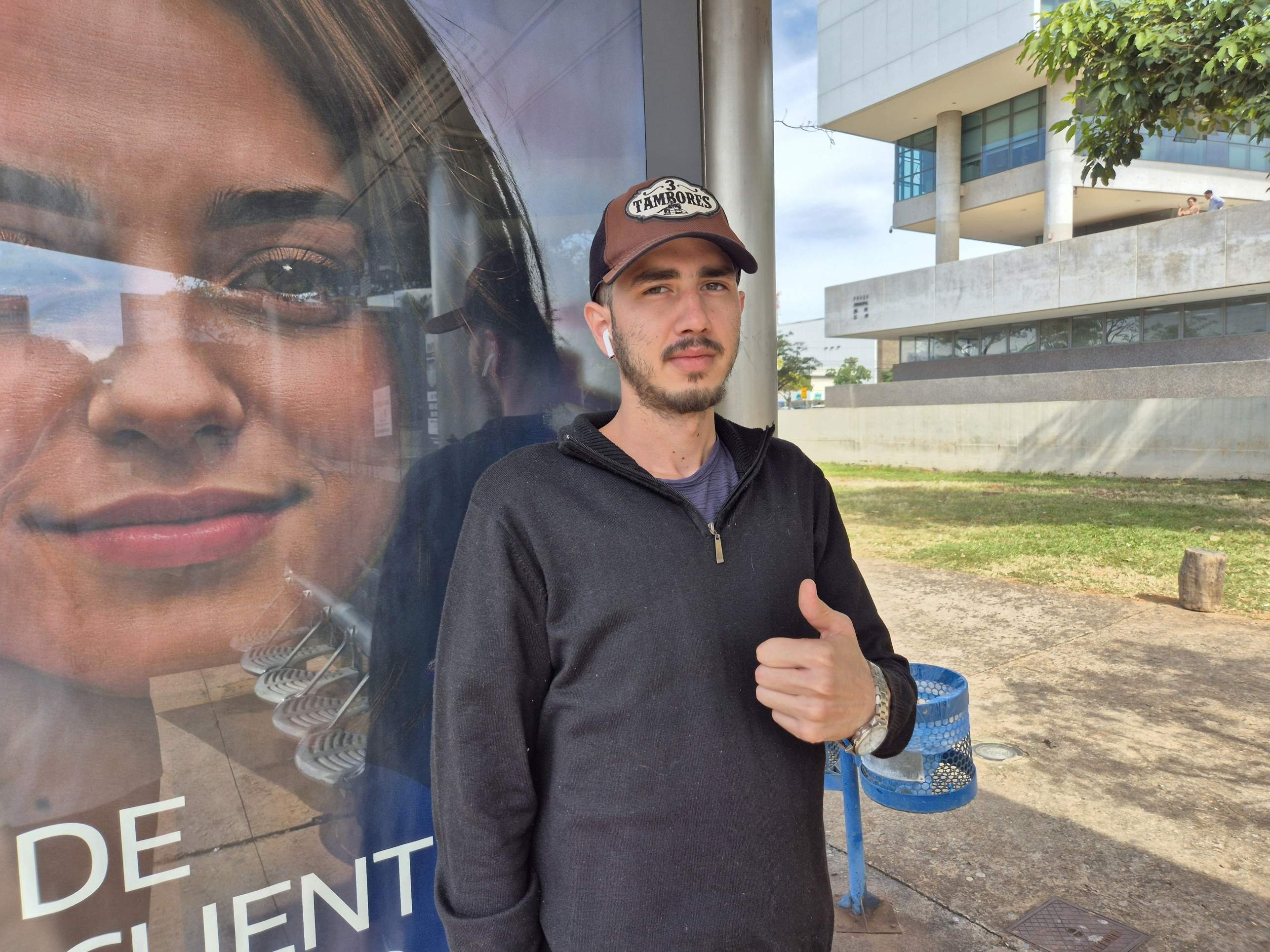 Thiago Henrique comentou que tem sentido muito mais frio nas últimas duas semanas