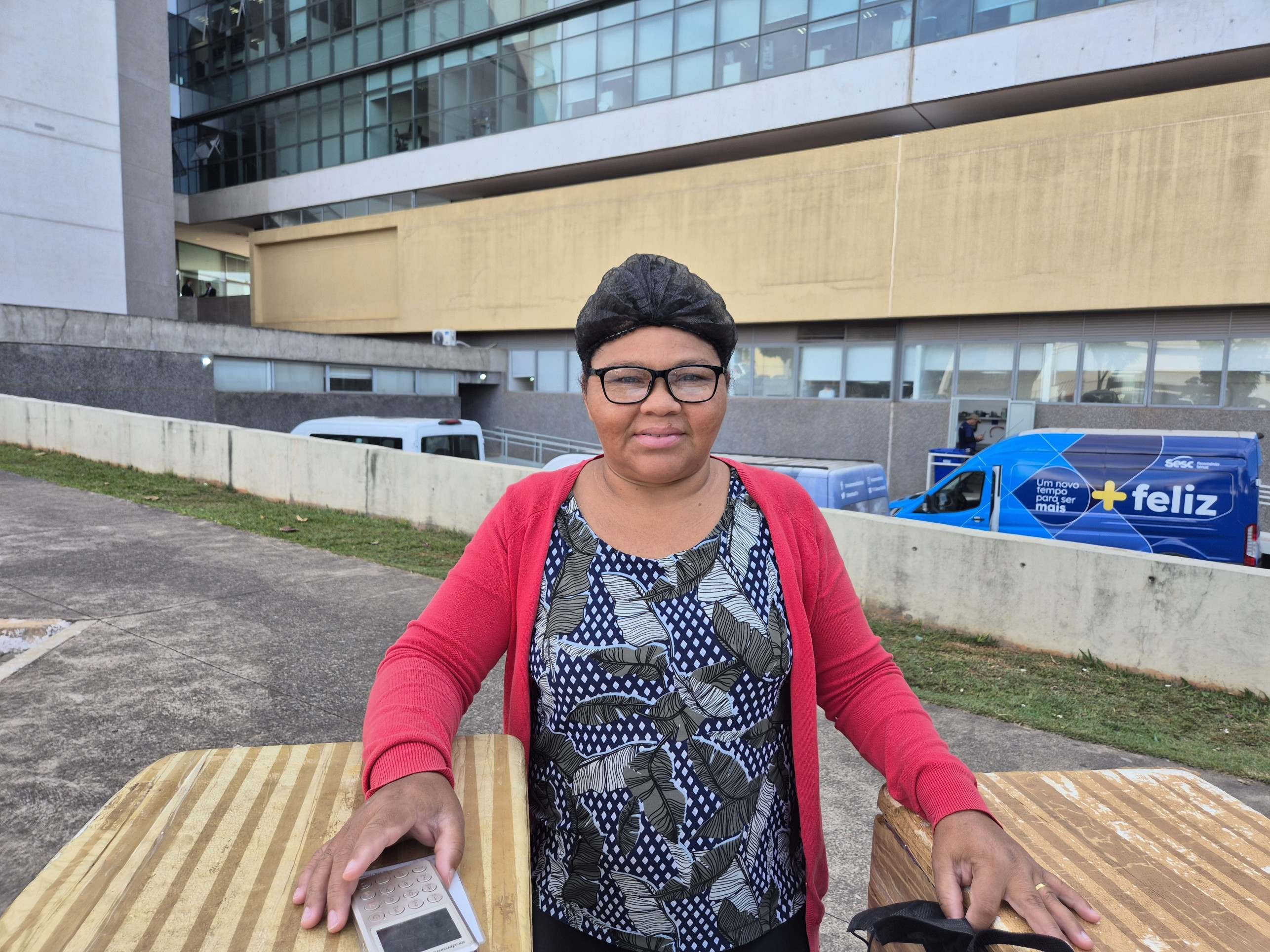 Maria de Jesus comentou que tem sido impactada pela baixa umidade da estiagem.